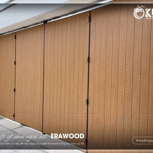 CỬA CỔNG GỖ NHỰA COMPOSITE PHỦ ASA - ERAWOOD