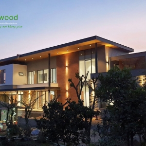 Công trình biệt thự sử dụng tấm ốp Ecowood MSP WPO125